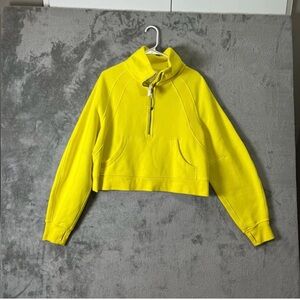 Lululemon Scuba Funnel Neck Half Zip Yellow - XS/S